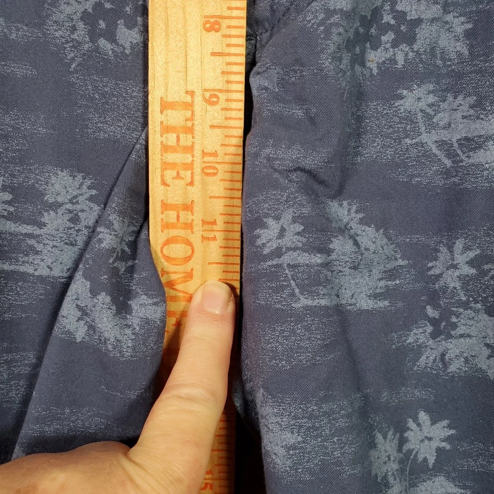 Maui & Sons Shorts Mens 34‎ Blue Palm Tree Print Cotton Surf Beach Skate Summer